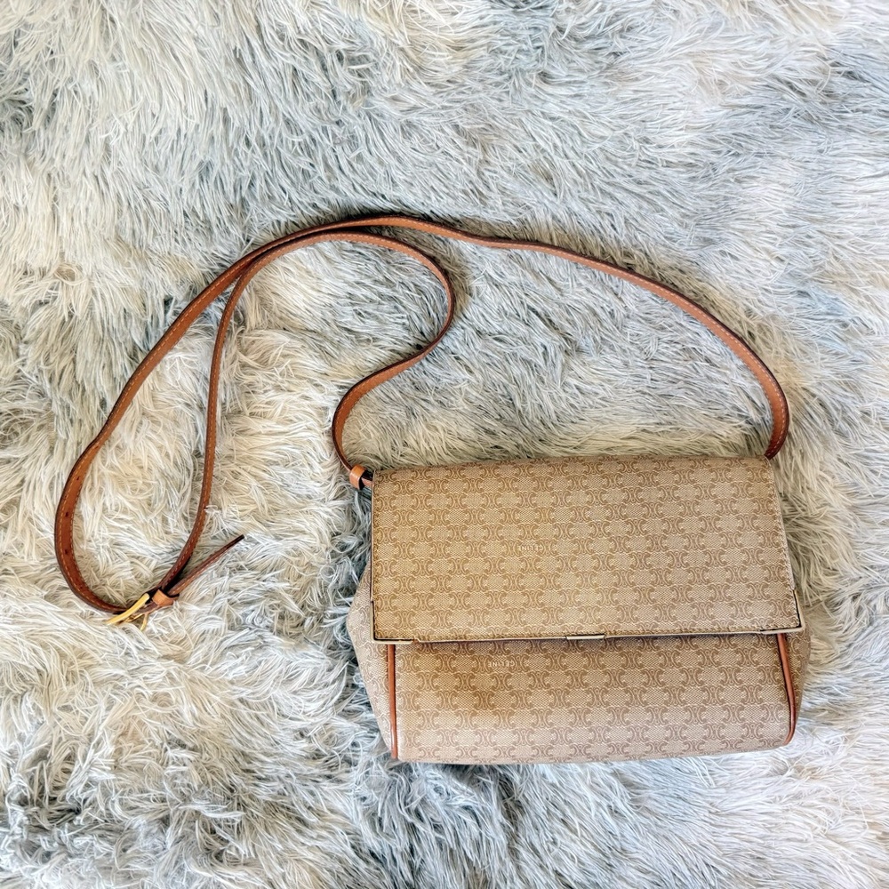 Vintage Celine Monogram Crossbody Bag